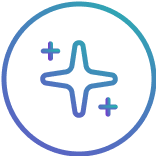 AI sparkle vector icon